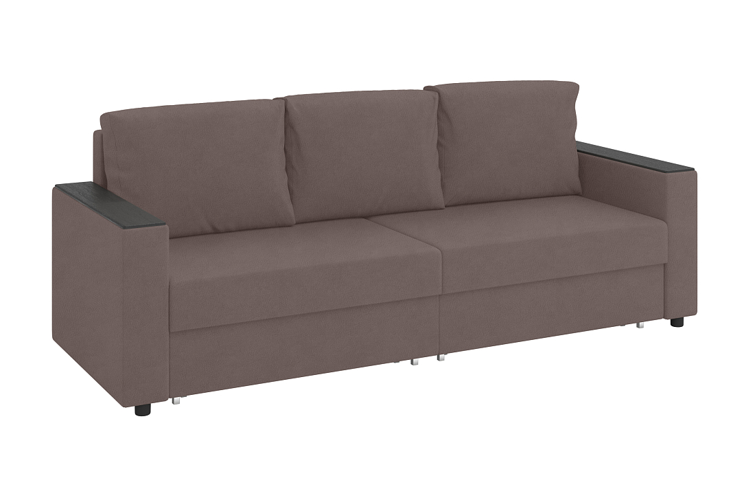 Гермес / Диван - кровать 3-х мест велюр конго браун